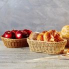 Cos servire polyrattan 25x19cm