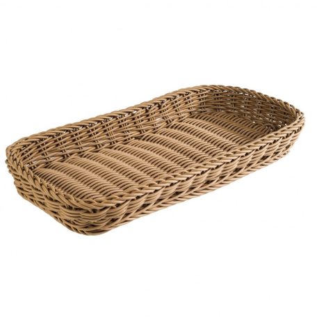 Cos servire polyrattan 40x20cm