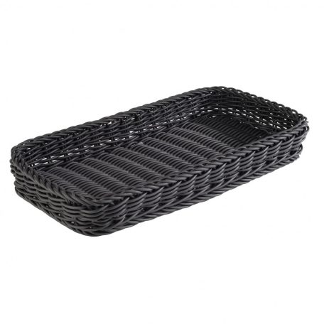 Cos servire polyrattan 40x20cm