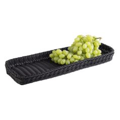 Cos servire polyrattan 60x20cm