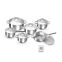 Set oale inox 12 piese Deluxe