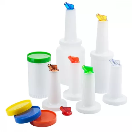 Store n pour 1000ml albastru-Plastic-Alb, Albastru