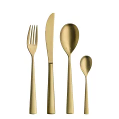 Lingurita mocca PVD Gold Brushed 11cm Hepp linia Accent