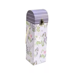 Cutie vin cu decor lavanda 33cm