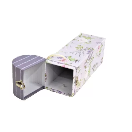 Cutie vin cu decor lavanda 33cm
