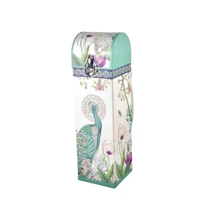 Cutie vin cu decor Paun 33cm