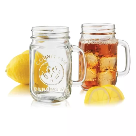 Pahar borcan cu maner County Fair 488ml Libbey Jars