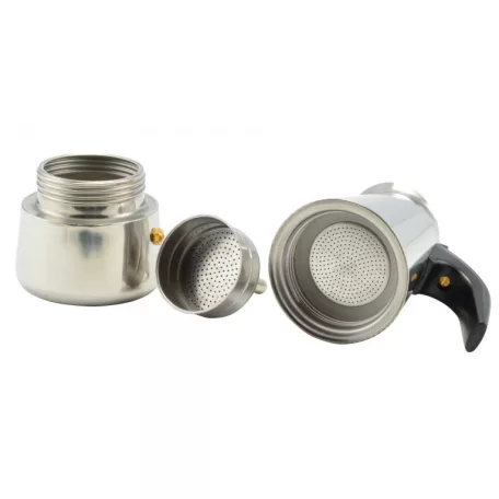 Cafetiera espresso din inox 4 portii