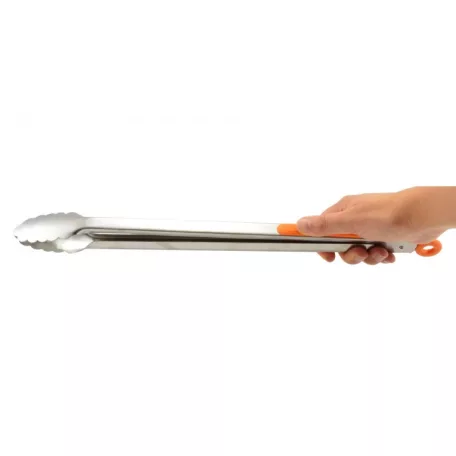 Cleste gratar inox cu maner silicon 44cm