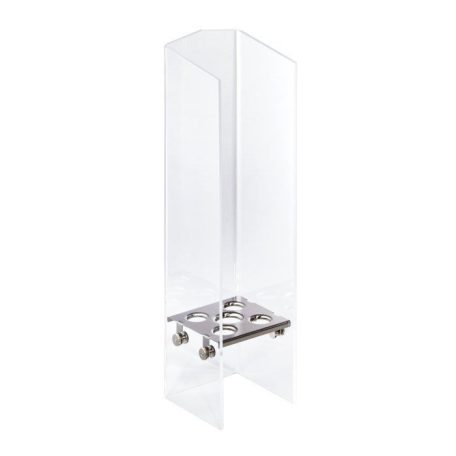 Suport cornete inghetata cu plexiglas transparent 5 orificii