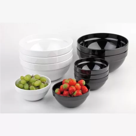 Bol melamina 23cm alb 2500ml