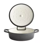 Oala fonta emailata cu capac 2.5l gri antracit 5 Stars