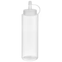 Set 6 flacon dozator flexibil 260ml Transparent