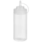 Set 6 flacon dozator flexibil 490ml Transparent