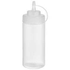 Set 6 flacon dozator flexibil 490ml Transparent