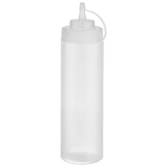 Set 6 flacon dozator flexibil 760ml Transparent
