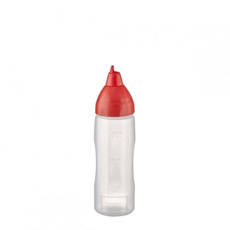 Flacon dozator flexibil 350ml capac rosu