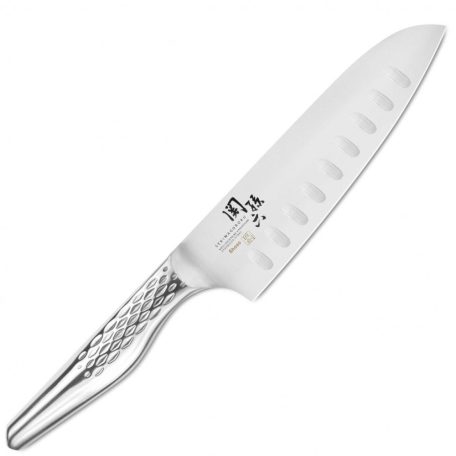 Cutit Santoku lama alveolata 16.5cm Seki Magoroku Shoso