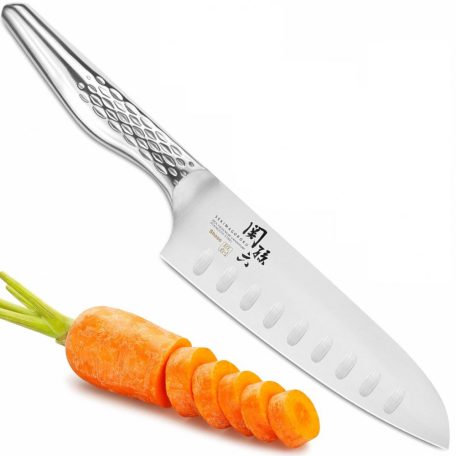 Cutit Santoku lama alveolata 16.5cm Seki Magoroku Shoso