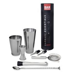 Set cocktail in cutie cadou 7piese inox