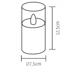Lumanare LED sticla 7,5 x 12,5cm