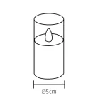 Set 3 lumanari LED in sticla diam 5cm inaltime 10 si 12,5 si 15cm