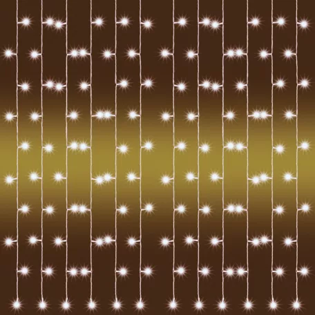 Perdea lumini 21 ghirlande 210 LED alb cald
