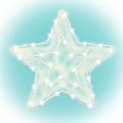 Decor fereastra stea 35 LED alba calda
