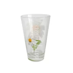 Set 3 pahare decorate Margareta 300ml Cerve