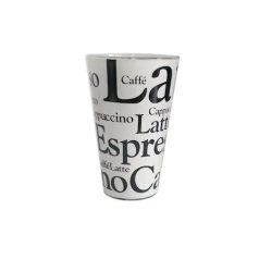 Set 3 pahare decorate Cappuccino 300ml Cerve