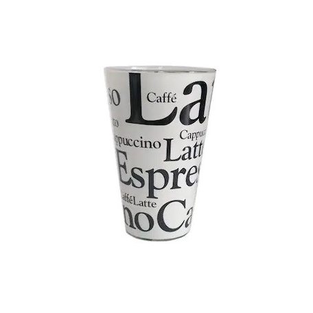 Set 3 pahare decorate Cappuccino 300ml Cerve