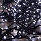Ghirlanda LED cluster alb rece 8 programe timer telecomanda