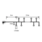 Ghirlanda LED cluster alb cald 8 programe timer telecomanda