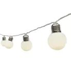 Ghirlandă cu 20 LED-uri, decor globuri mate, 9,5m