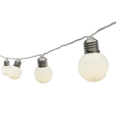 Ghirlandă cu 20 LED-uri, decor globuri mate, 9,5m