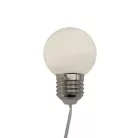 Ghirlandă cu 20 LED-uri, decor globuri mate, 9,5m