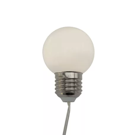 Ghirlandă cu 20 LED-uri, decor globuri mate, 9,5m