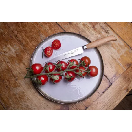 Cutit zimtat rosii 13cm Messermeister Oliva Luxe