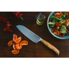 Cutit Santoku 16.5cm Messermeister Olive Luxe