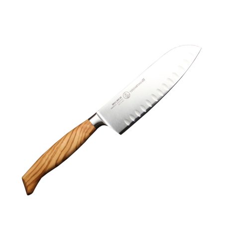 Cutit Santoku alveolata 16.5cm Messermeister Olive