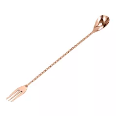 Lingura bar 30cm Trident cupru