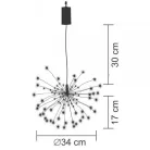 Decor artificii cu 120 microLED-uri