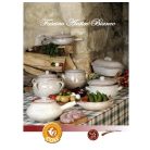 Vas ceramica termo 2 manere alb antic 14cm