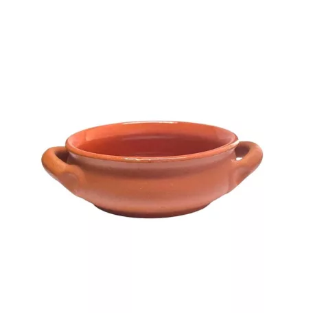 Vas ceramica termo 2 manere teracota mat 14cm