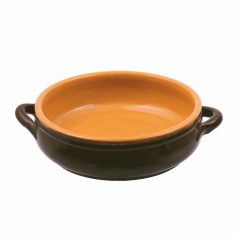 Vas ceramica termo 2 manere maro 16cm