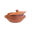 Vas ceramica termo 2 manere teracota mat 16cm