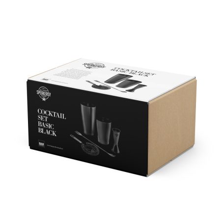 Set cocktail de baza Speakeasy 4piese negru