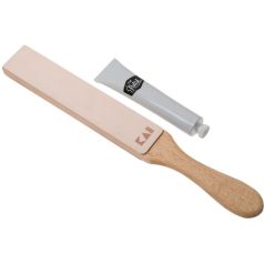 Strop din piele pentru ascutit + crema