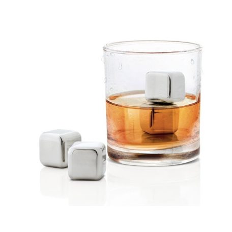 Set 4 cuburi inox pentru racire bautura